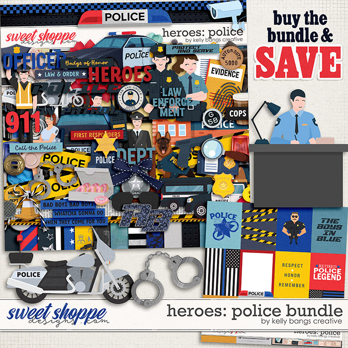 Heroes: Police Bundle by Kelly Bangs Creative