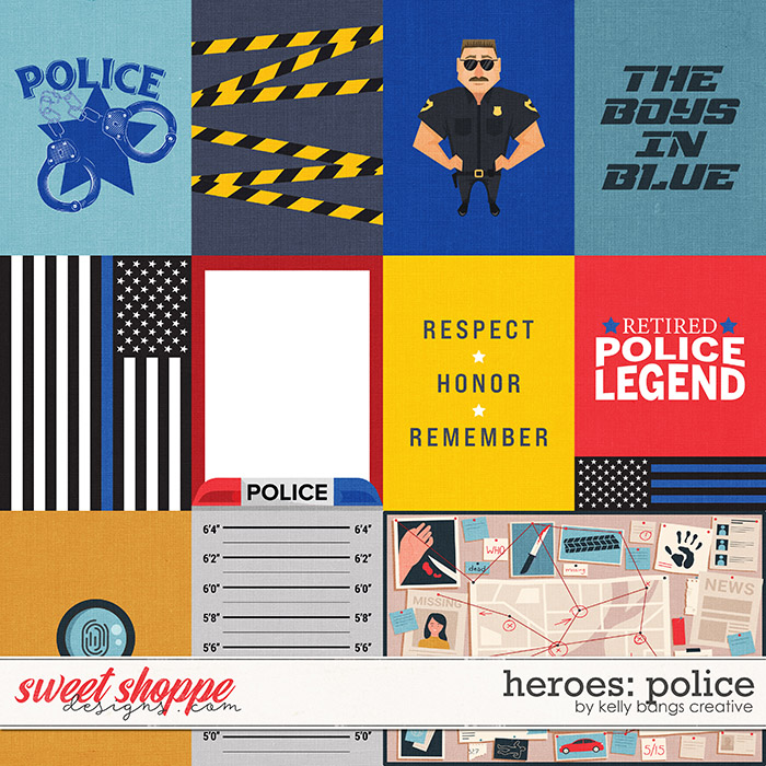 Heroes: Police Cards by Kelly Bangs Creative