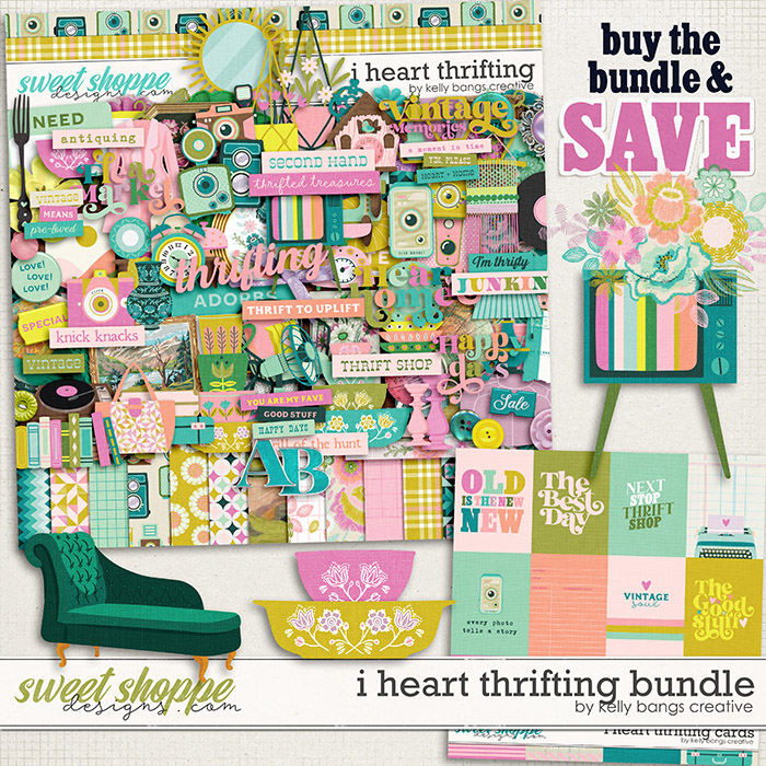 I Heart Thrifting Bundle by Kelly Bangs Creative