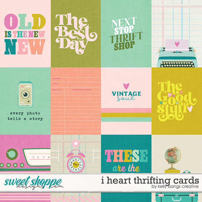 I Heart Thrifting Cards by Kelly Bangs Creative
