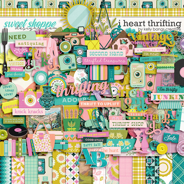 I Heart Thrifting by Kelly Bangs Creative
