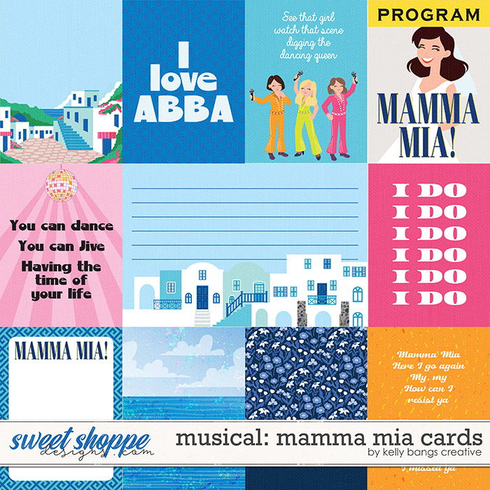 Musicals: Mamma Mia Cards by Kelly Bangs Creative