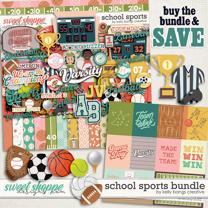 School Sports Bundle by Kelly Bangs Creative