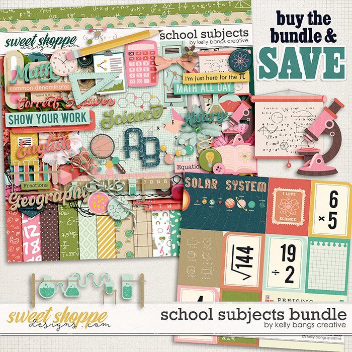 School Subjects Bundle by Kelly Bangs Creative