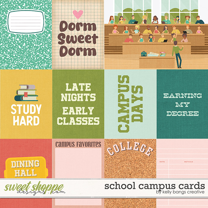 School Campus Cards but Kelly Bangs Creative