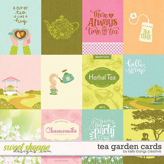 Tea Garden Cards by Kelly Bangs Creative
