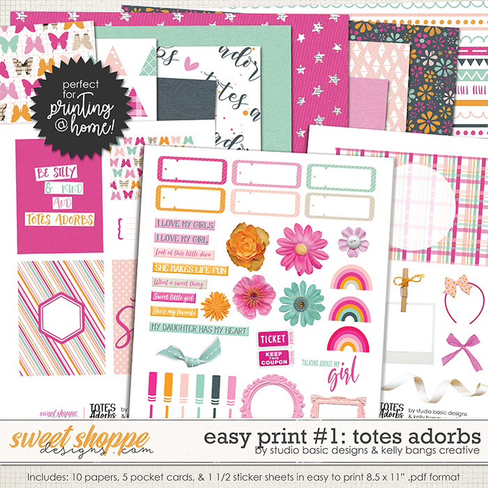 Easy Print: Totes Adorbs #1 by Kelly Bangs Creative and Studio Basic Easy Print: Totes Adorbs #1 by Kelly Bangs Creative and Studio Basic