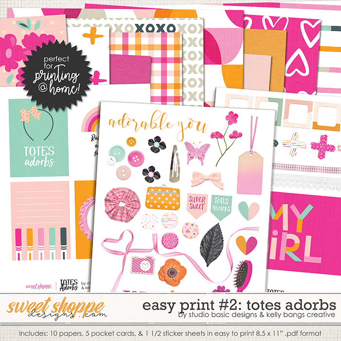 Easy Print: Totes Adorbs #2 by Kelly Bangs Creative and Studio Basic Easy Print: Totes Adorbs #2 by Kelly Bangs Creative and Studio Basic
