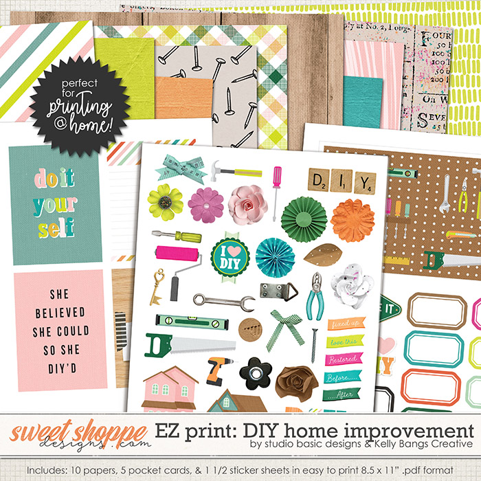 Easy Print: DIY: Home Improvement by Kelly Bangs Creative and Studio Basic Easy Print: DIY: Home Improvement by Kelly Bangs Creative and Studio Basic
