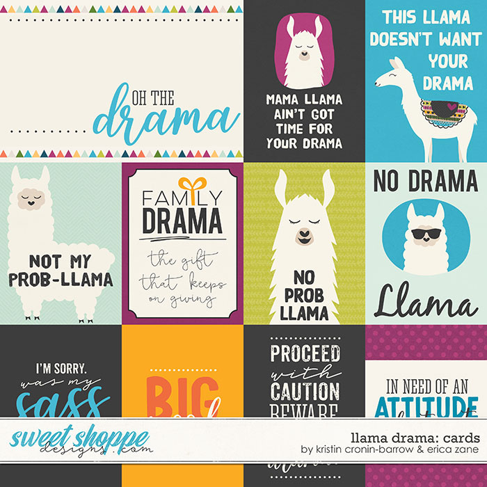 Llama Drama Cards by Kristin Cronin-Barrow & Erica Zane