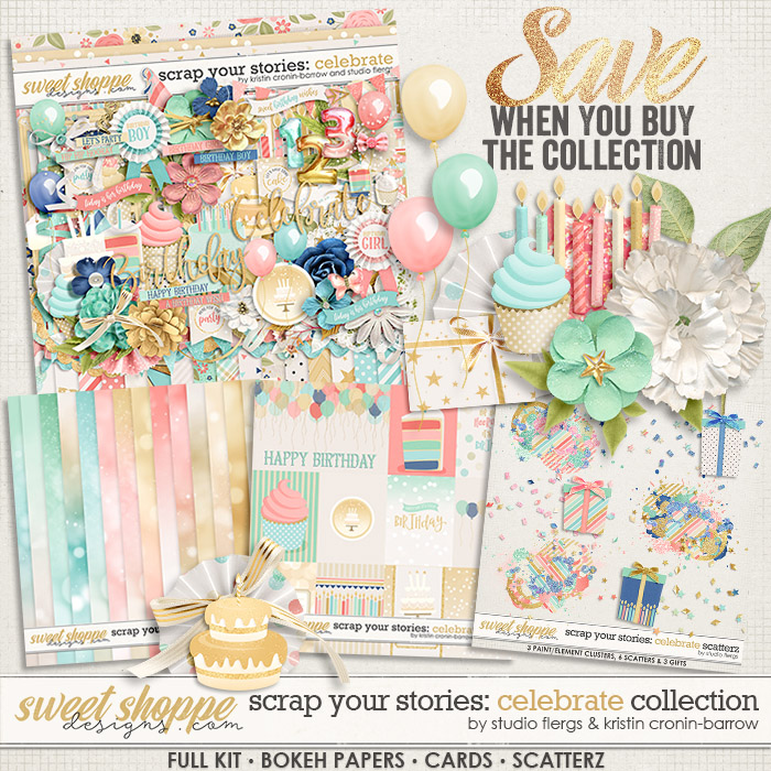 Scrap Your Stories: CELEBRATE- Collection by Studio Flergs & Kristin Cronin-Barrow