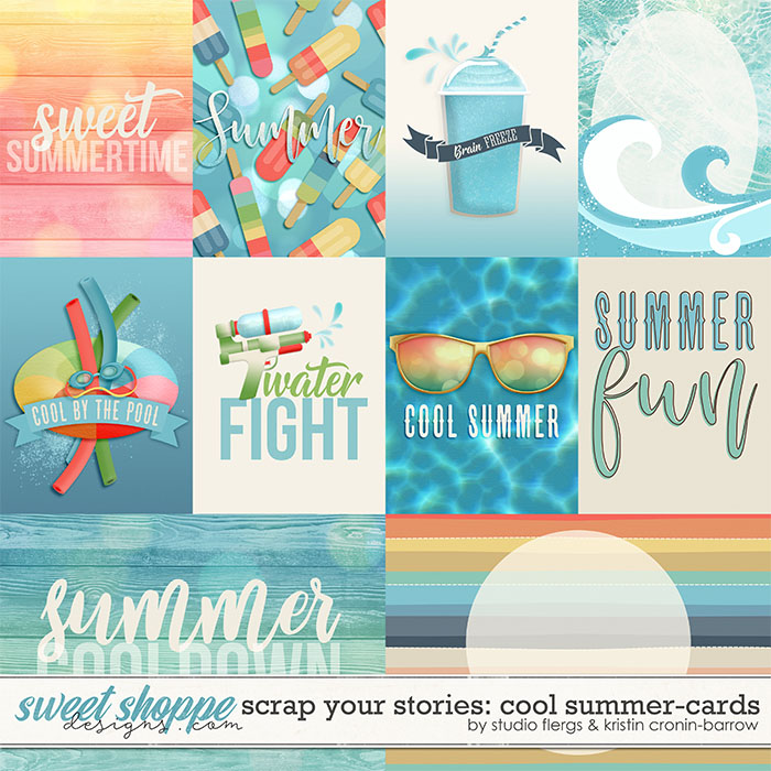 Scrap Your Stories: COOL SUMMER- Cards by Studio Flergs & Kristin Cronin-Barrow