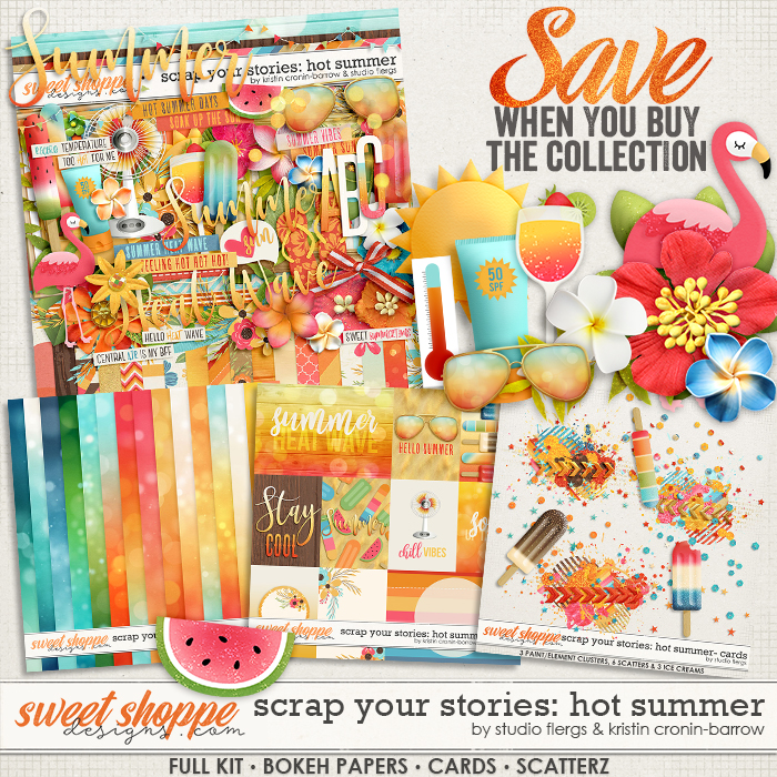 Scrap Your Stories: Hot Summer- COLLECTION by Studio Flergs and Kristin Cronin-Barrow