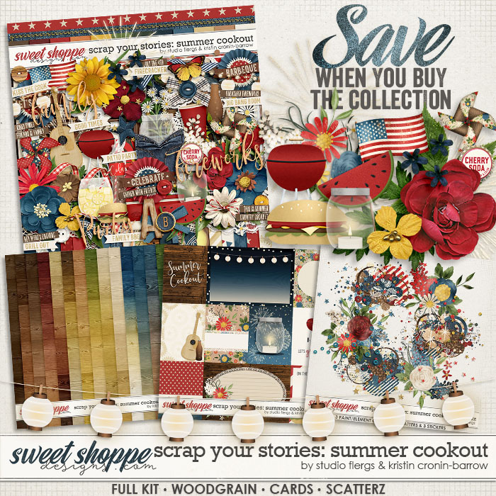 Scrap Your Stories: Summer Cookout Bundle by Studio Flergs and Kristin Cronin-Barrow