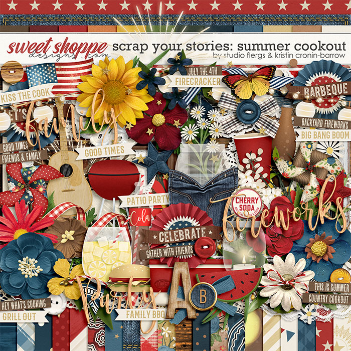 Scrap Your Stories: Summer Cookout - Kit by Studio Flergs and Kristin Cronin-Barrow