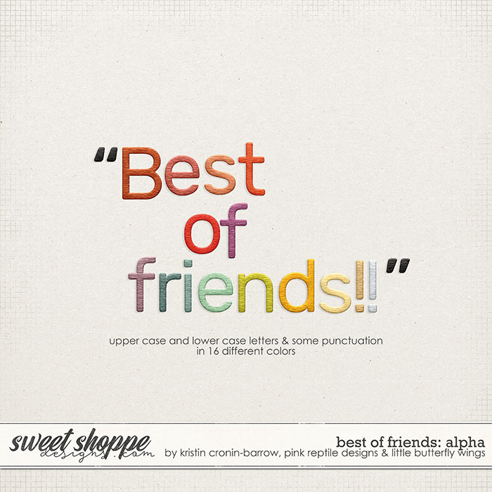 Best of Friends: Alpha by Kristin Cronin-Barrow, Little Butterfly Wings and Pink Reptile Designs Best of Friends: Alpha by Kristin Cronin-Barrow, Little Butterfly Wings and Pink Reptile Designs