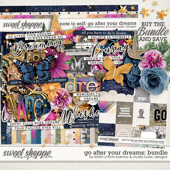 Note to Self: Go After Your Dreams Bundle by Kristin Cronin-Barrow and Studio Basic Designs