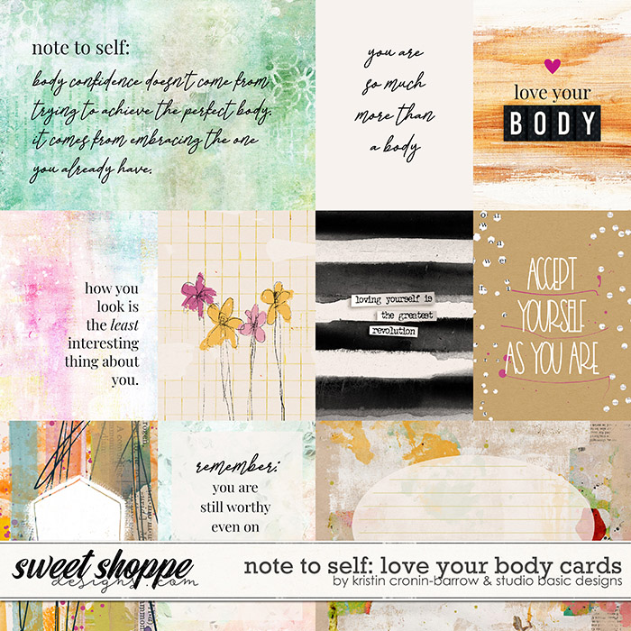 Note to Self: Love Your Body Cards by Kristin Cronin-Barrow and Studio Basic Designs