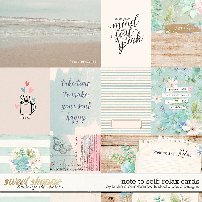 Note To Self: Relax Cards by Kristin Cronin-Barrow & Studio Basic