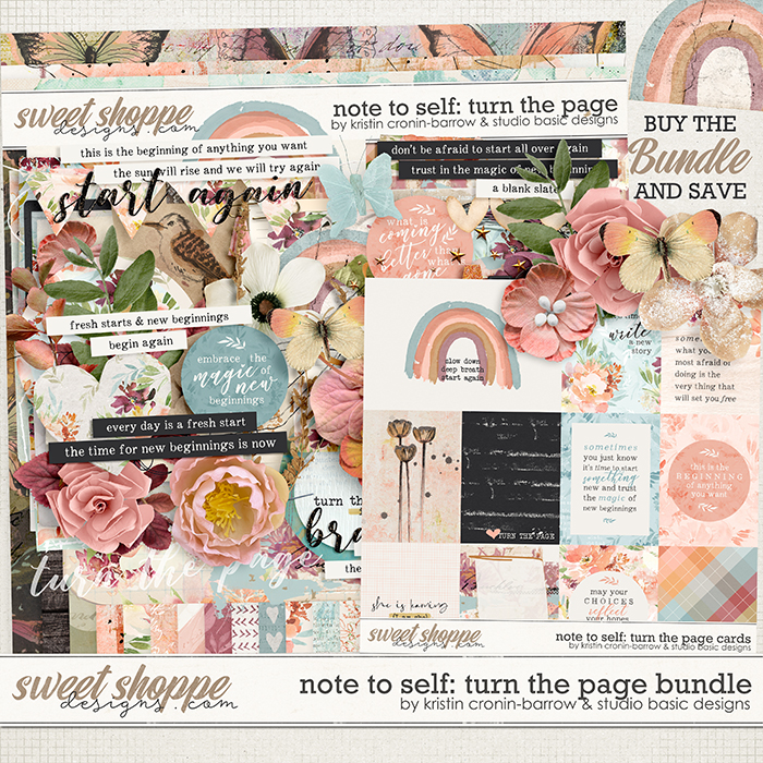 Note To Self: Turn The Page Bundle by Kristin Cronin-Barrow & Studio Basic