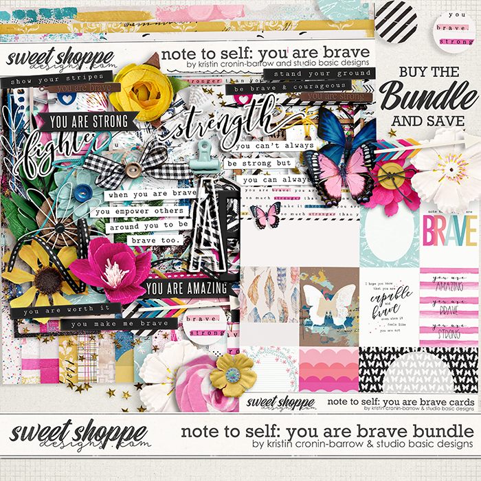 Note To Self: You Are Brave Bundle by Kristin Cronin-Barrow & Studio Basic