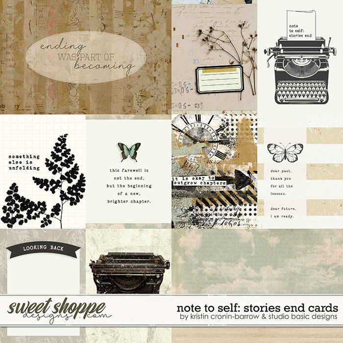 Note To Self: Stories End Cards by Kristin Cronin-Barrow and Studio Basic Designs