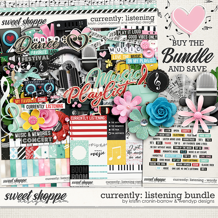 Currently: Listening - bundle by Kristin Cronin-Barrow & WendyP Designs