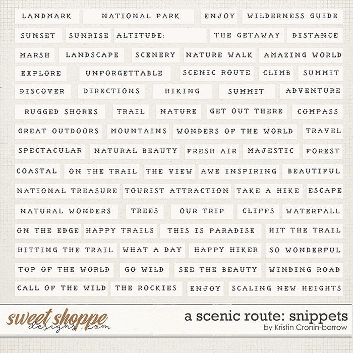 A Scenic Route: Snippets by Kristin Cronin-Barrow A Scenic Route: Snippets by Kristin Cronin-Barrow
