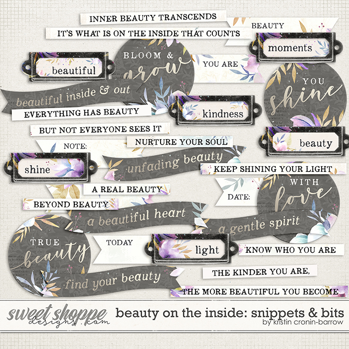 Beauty on the Inside: Snippets & Bits by Kristin Cronin-Barrow Beauty on the Inside: Snippets & Bits by Kristin Cronin-Barrow