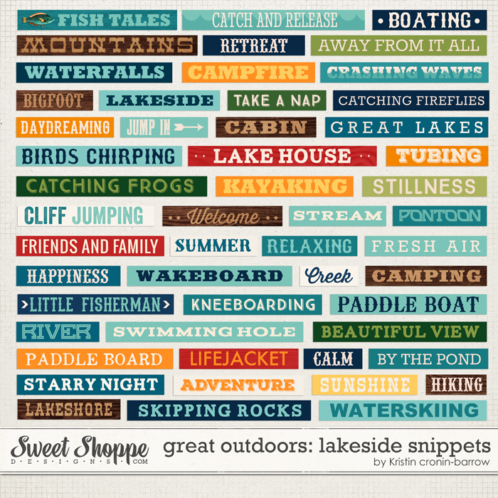 Great Outdoors: Lakeside Snippets by Kristin Cronin-Barrow Great Outdoors: Lakeside Snippets by Kristin Cronin-Barrow