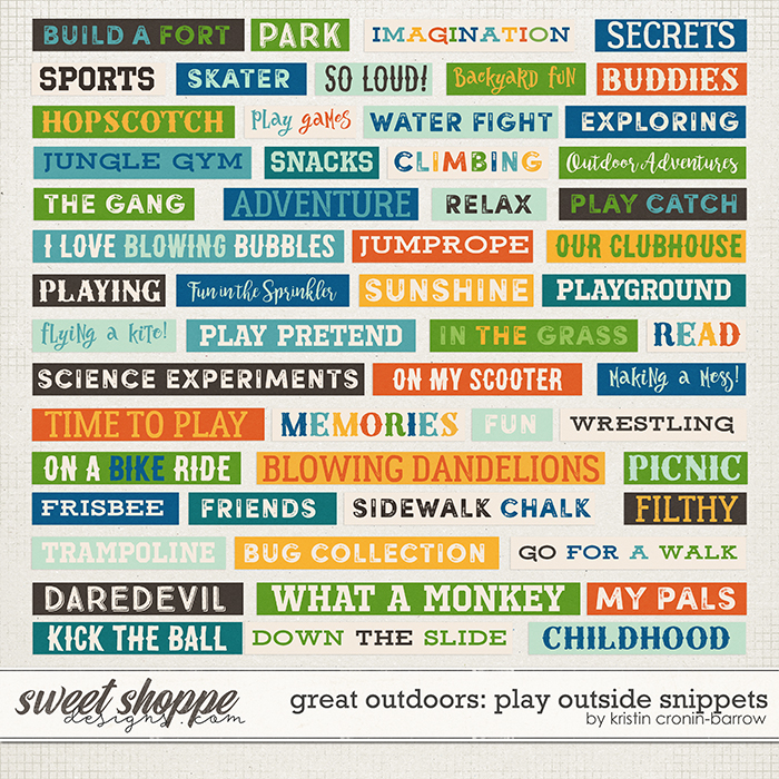 Great Outdoors: Play Outside Snippets