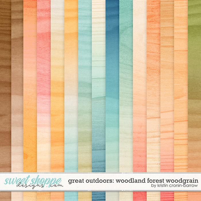 Great Outdoors: Woodland Forest Woodgrain by Kristin Cronin-Barrow