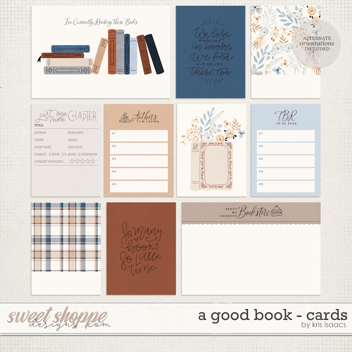 A Good Book | Journal Cards - by Kris Isaacs Designs