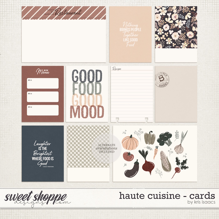 Haute Cuisine | Journal Cards - by Kris Isaacs Designs