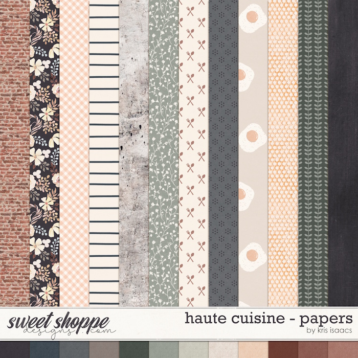 Haute Cuisine | Papers - by Kris Isaacs Designs
