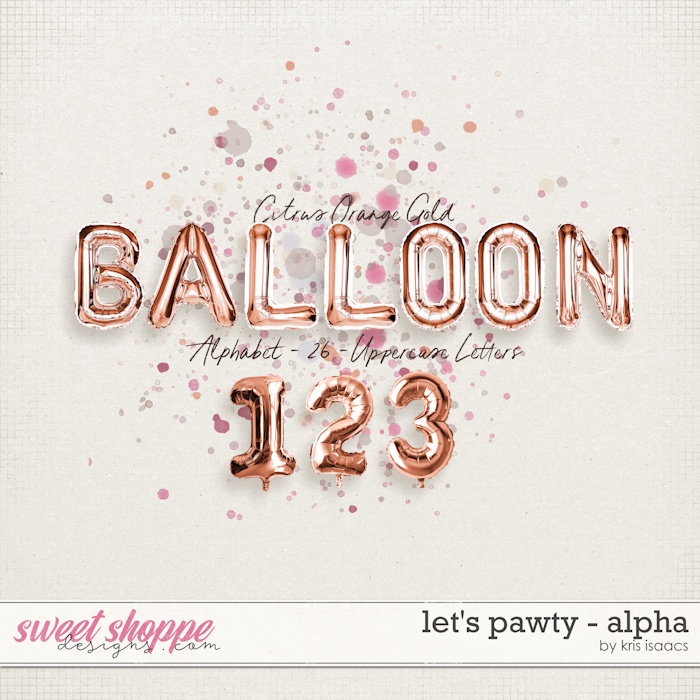 Let's Pawty | Alpha - by Kris Isaacs Designs
