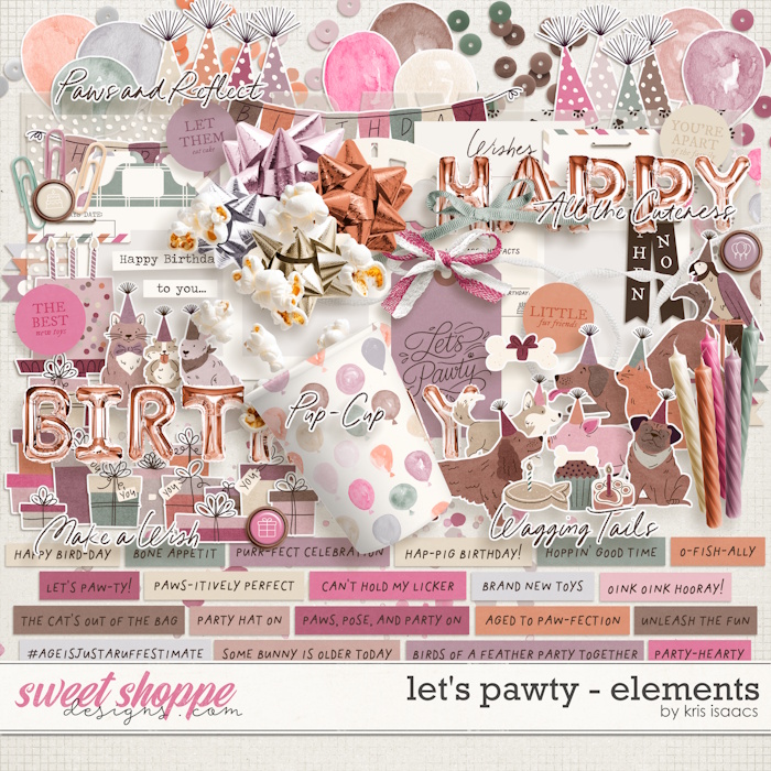 Let's Pawty | Elements - by Kris Isaacs Designs