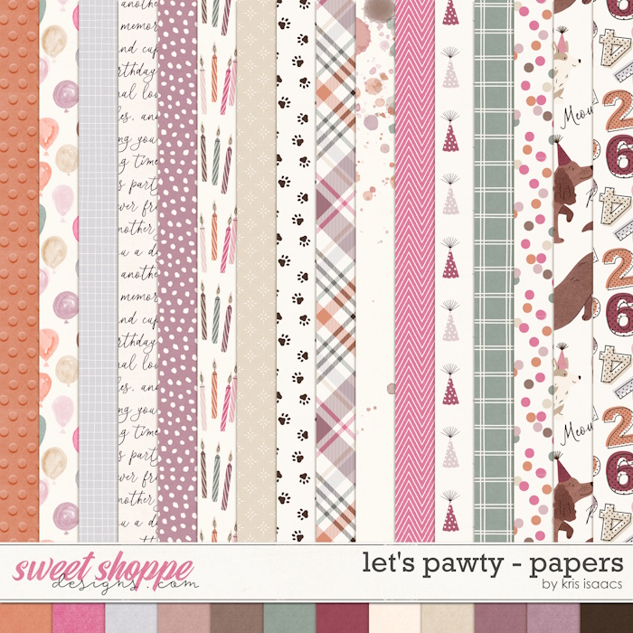 Let's Pawty | Papers - by Kris Isaacs Designs