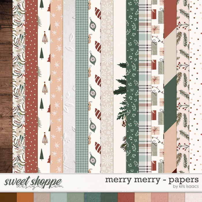 Merry Merry | Papers - by Kris Isaacs Designs