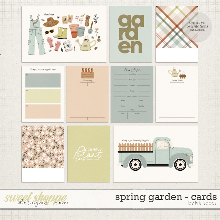 Spring Garden | Journal Cards - by Kris Isaacs Designs