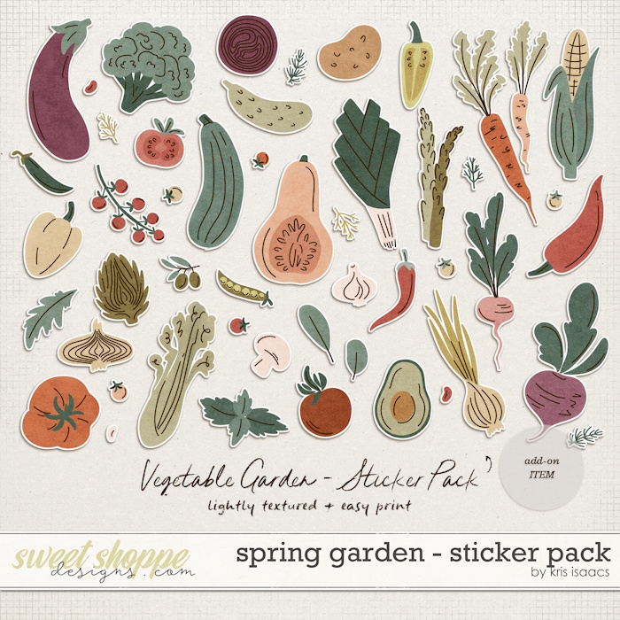 Spring Garden | Stickers Pack - by Kris Isaacs Designs