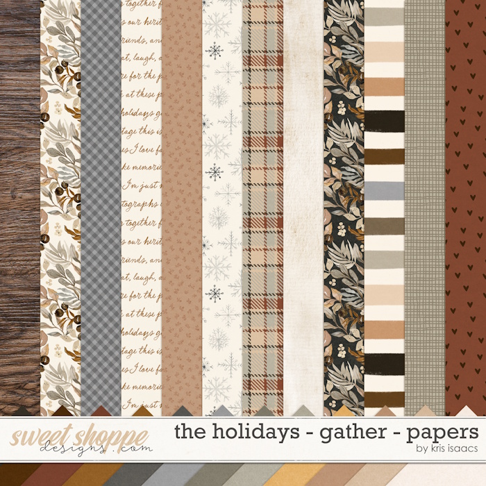 The Holidays - Gather | Papers - by Kris Isaacs Designs