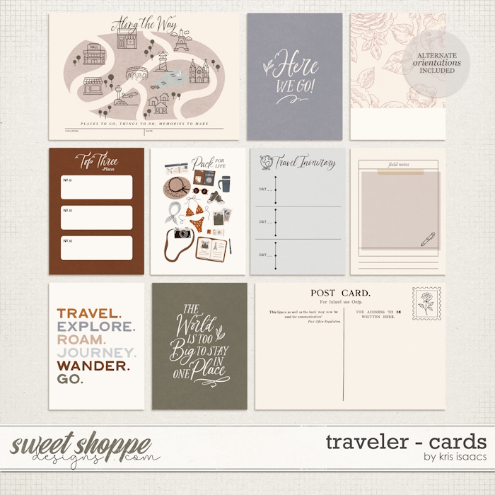 Traveler | Journal Cards - by Kris Isaacs Designs