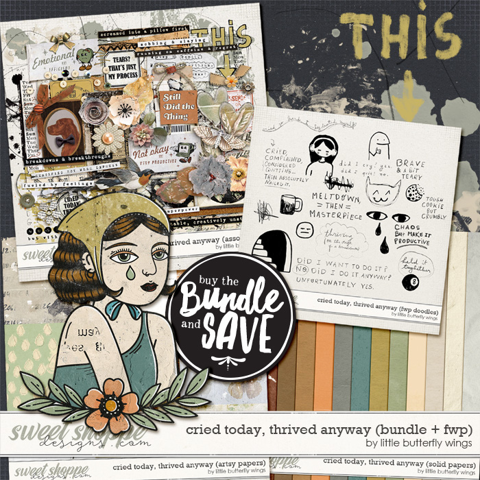 Cried today, thrived anyway (bundle + fwp) by Little Butterfly Wings
