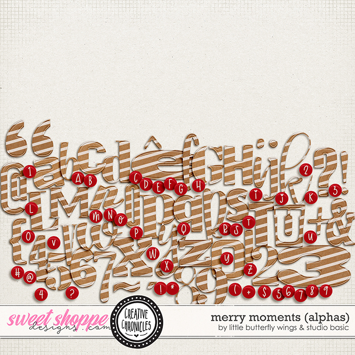Creative Chronicles: Merry Moments Alphas by Little Butterfly Wings & Studio Basic