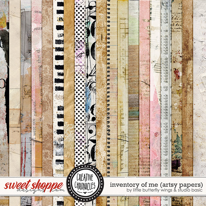 Creative Chronicles: Inventory Of Me Artsy Papers by Little Butterfly Wings & Studio Basic