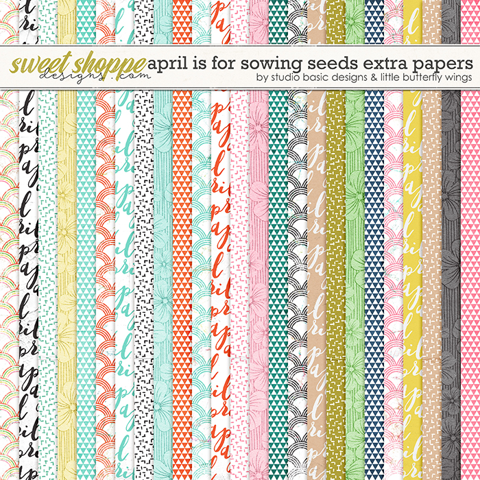 April Is For Sowing Seeds Extra Papers by Studio Basic & Little Butterfly Wings