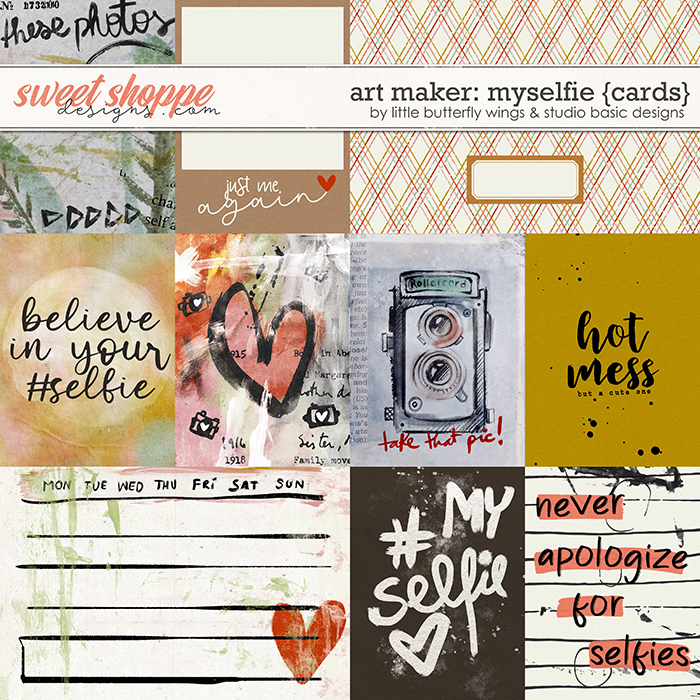 Art Maker: Myselfie {Cards} by Little Butterfly Wings & Studio Basic