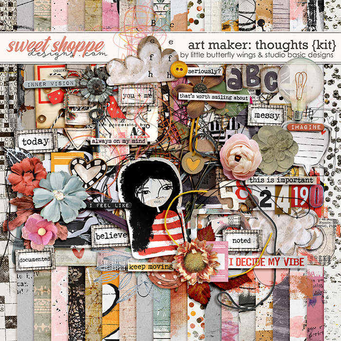 Art Maker: Thoughts {Kit} by Little Butterfly Wings & Studio Basic