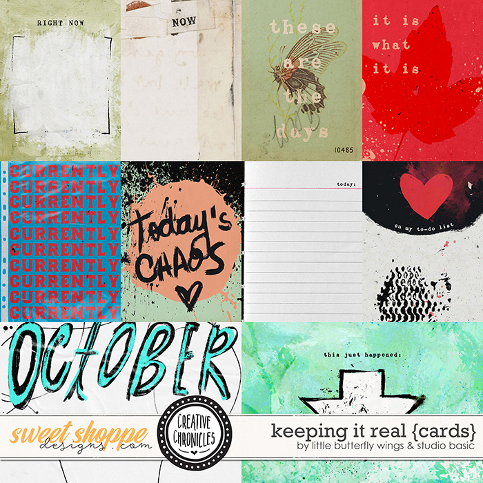 Creative Chronicles: Keeping It Real Cards by Little Butterfly Wings & Studio Basic